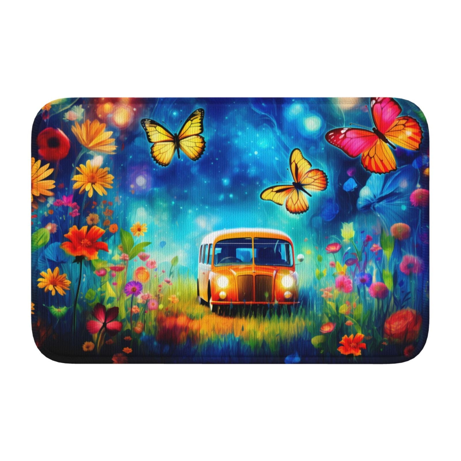 Tapis antidérapant avec ourlet Lock Edge 40x60 résistant à la décoloration