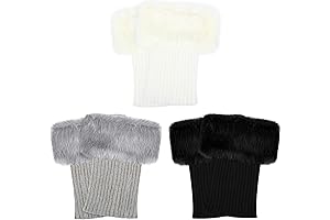 3 Pairs Women Faux Fur Trim Boot Cuff: A Warm and Stylish Accessory