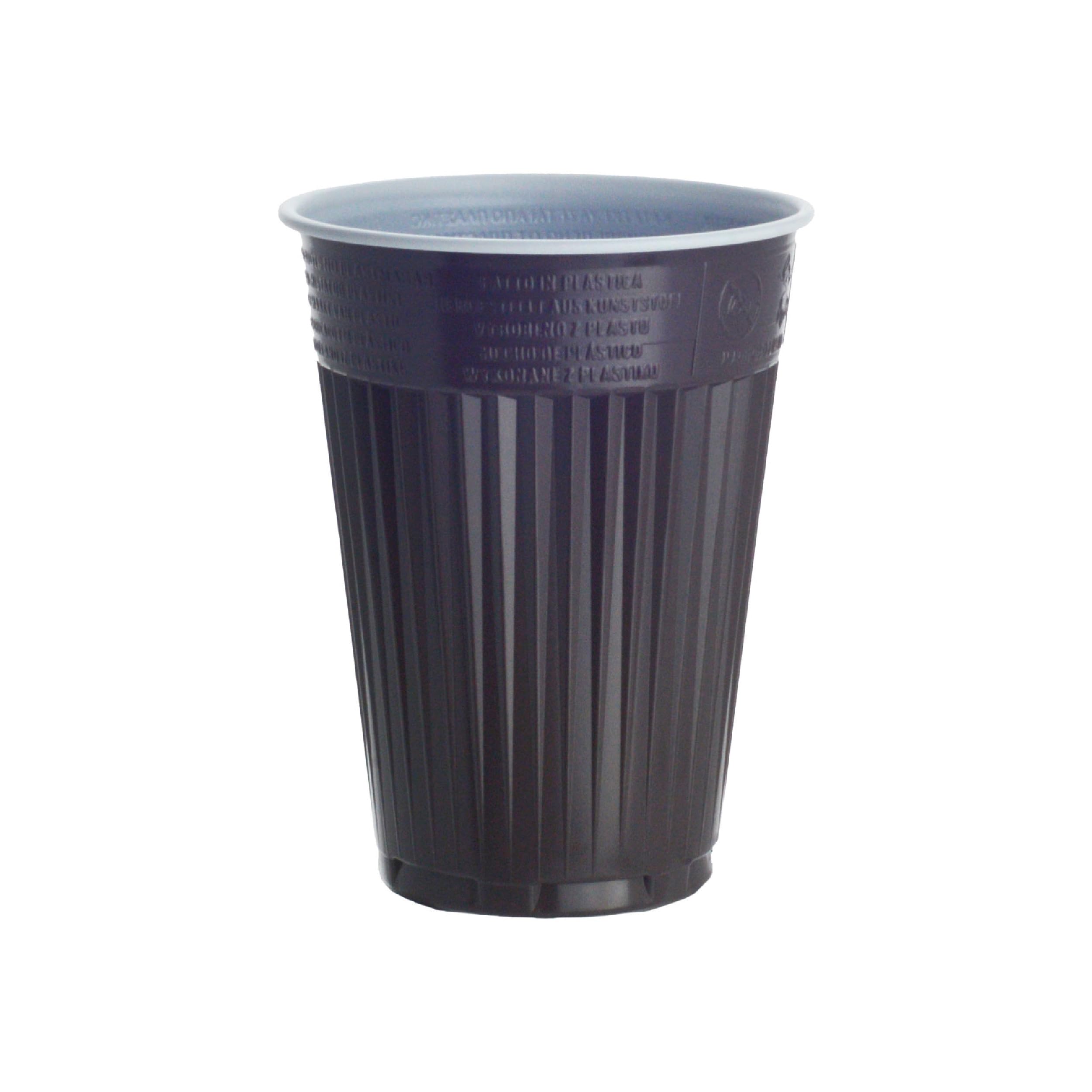 Einweg Thermobecher Braun-Weiß 180ml 6000 Stk., Automatenbecher, Plastik Kaffeebecher, Einwegthermobecher 0,18l, Heißgetränkbecher Automatengängig (6000)