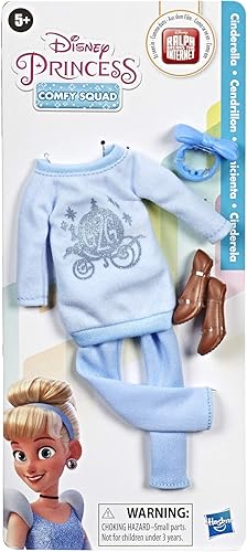 Miniatura 2 de Disney Princess Comfy Squad Fashion Pack para muñeca Cenicienta, ropa para muñeca de moda Disney inspirada en Ralph Breaks The Internet Movie