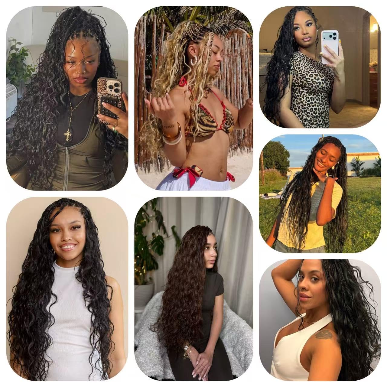 Body Wave Crochet Human Hair Extensions Micro Pre Looped Human Feather-Line Invisible Crochet Hair Pre Separated Knotles Crochet Human Hair For Braiding Twist Natural Color 16inch 120g