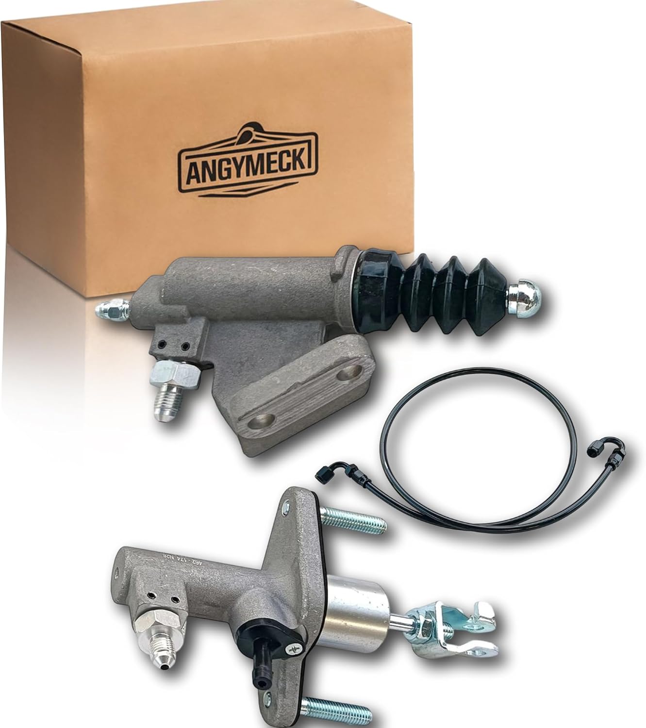 Clutch Master and Slave Cylinder Replacement for Acura RSX 2002-2006 Honda Civic Si (EP3)/ Si (FG2 FA5)/Si (Requires Switching Clevis)/Acura TSX. LHD Vehicles Only KTD-CLK-KMS