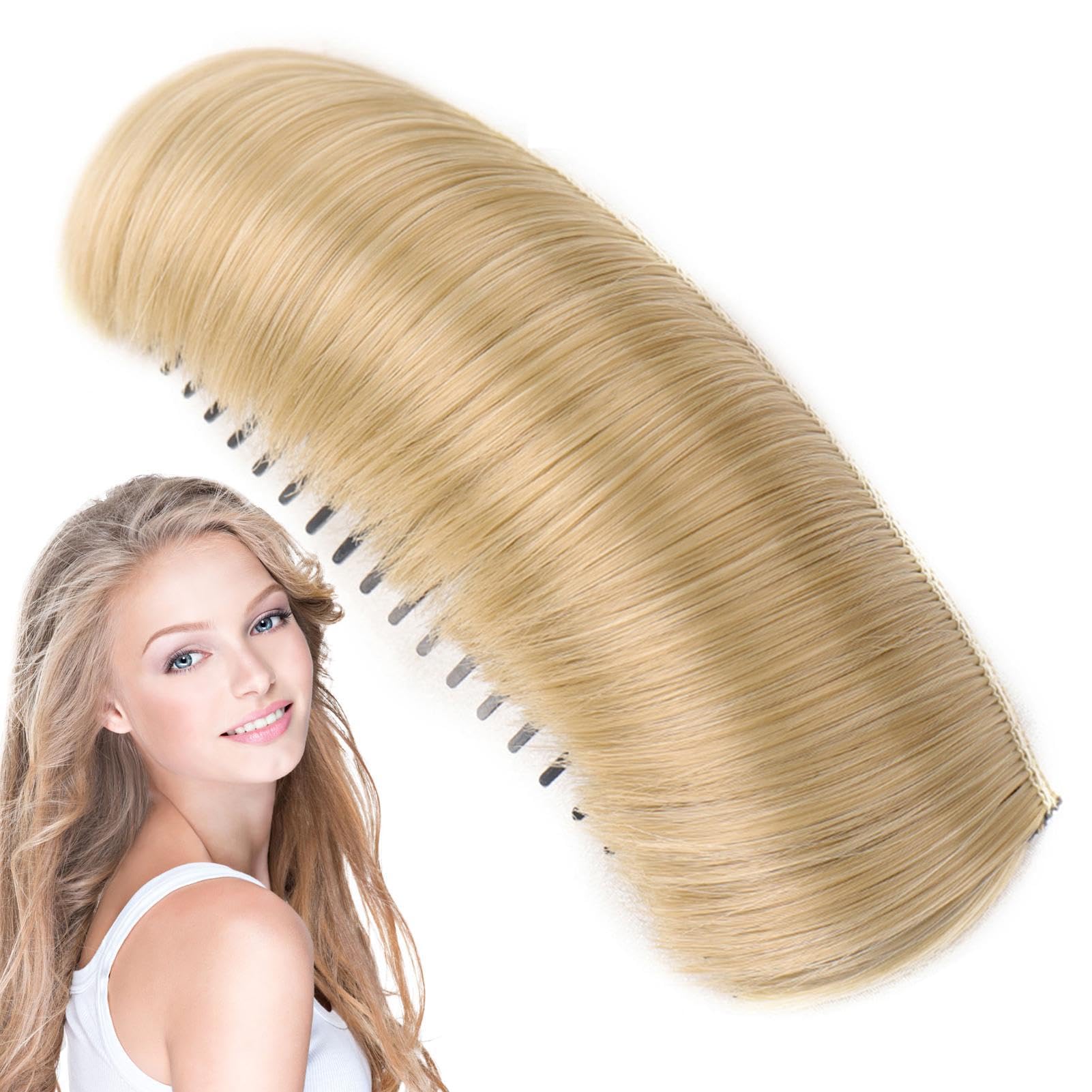 Generic Volume Hair Base Inserts,hair bumps for volume insert,Volume Increased Pads Invisible,Easy To Use Lightweight Comfortable Thickening Hairpin Hair Pad For Women, Work, Daily Use