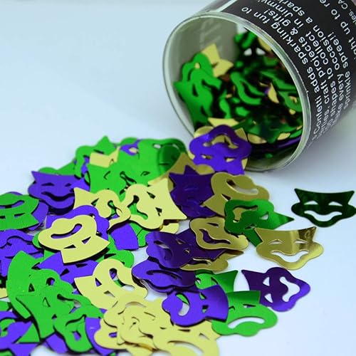 Miniatura 4 de Máscara de confeti - Mezcla de mascarada de arlequín - Paquete al por menor #8325 QS0