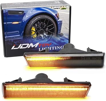 iJDMTOY LED Side Marker Turn Signal Lights For BMW E46 M3 & E38 7 Series