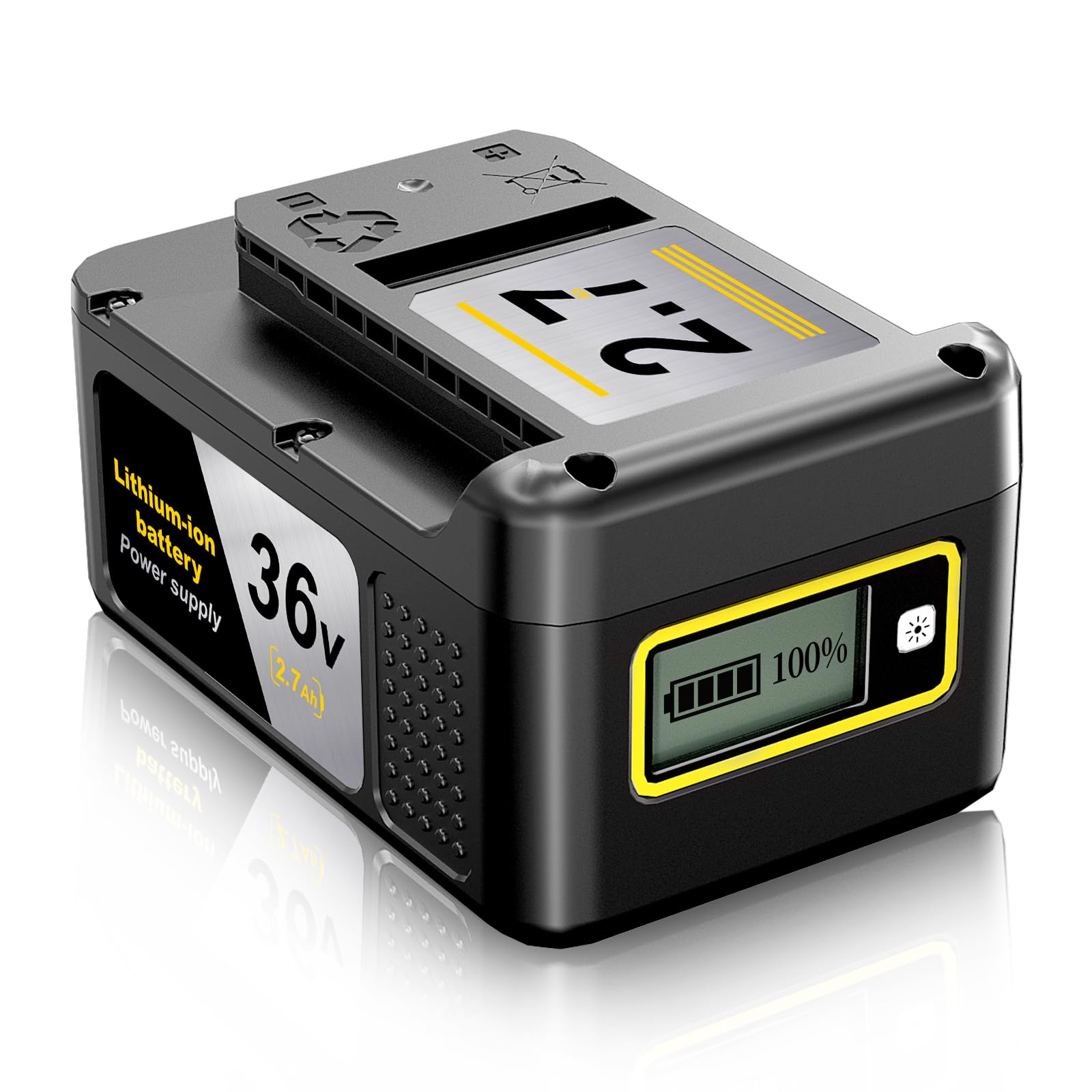 Batería de repuesto para Kärcher Battery Power 36/27, 36 V, 2,7 Ah, compatible con herramientas Kärcher 36 V Battery Power