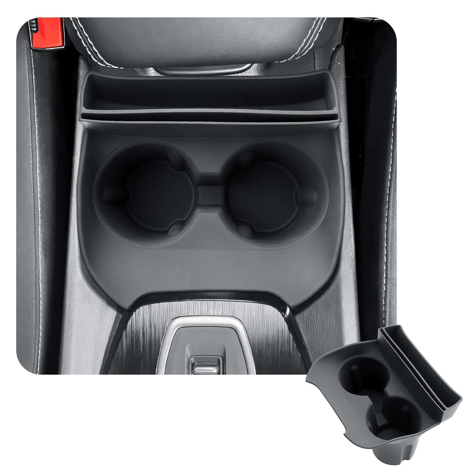 CDEFG Compatibile con Nissan Qashqai J12 e-Power/Mild Hybrid 2021-2024 2025 Consolle Centrale Portabevande Auto Portabicchieri Portabottiglie Qashqai 2025 Accessori