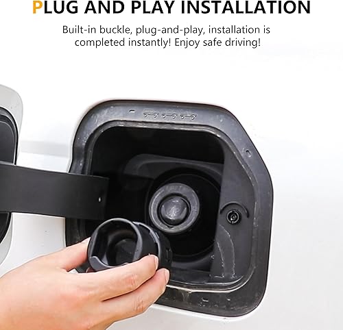 Miniatura 6 de Tapa de gas con bloqueo de combustible compatible con Ford Bronco 2/4 puertas F150 2021 2022 2023 2024 2025 nuevo Ford Bronco 2/4 puertas F150