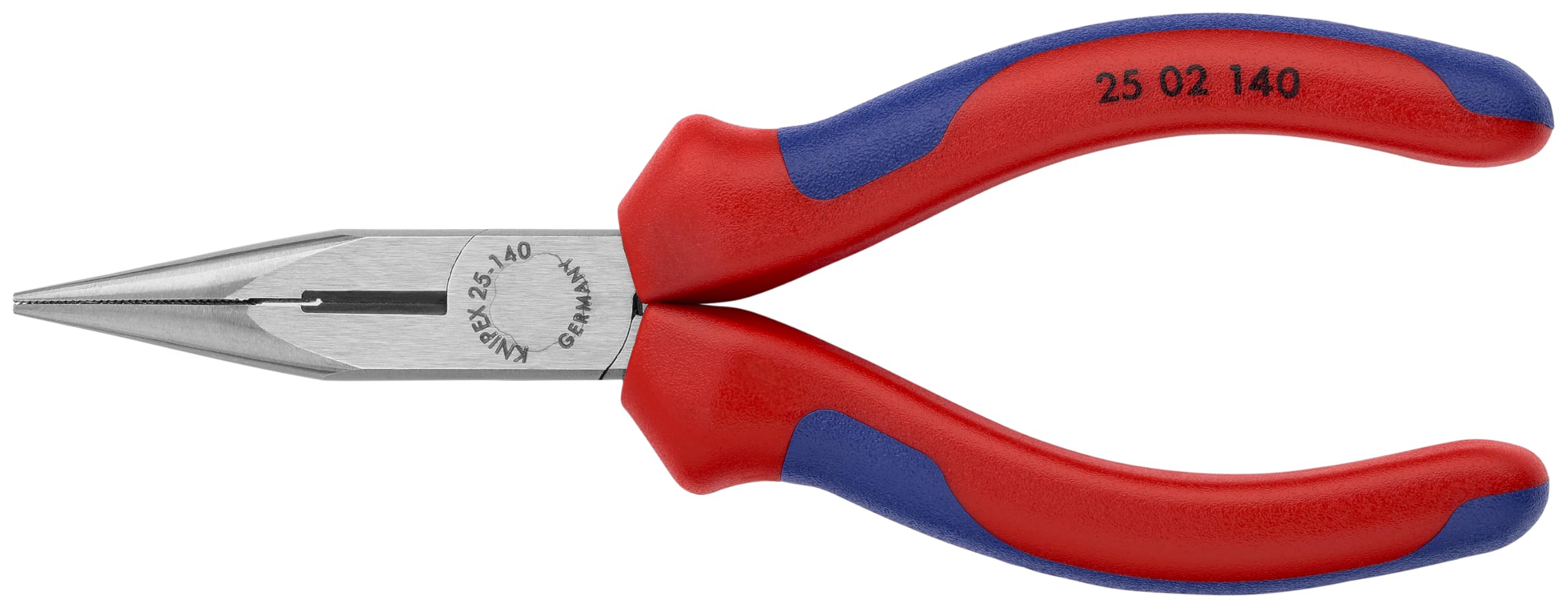 KNIPEX Tools - Long Nose Pliers with Cutter, Multi-Component (2502140), Yellow