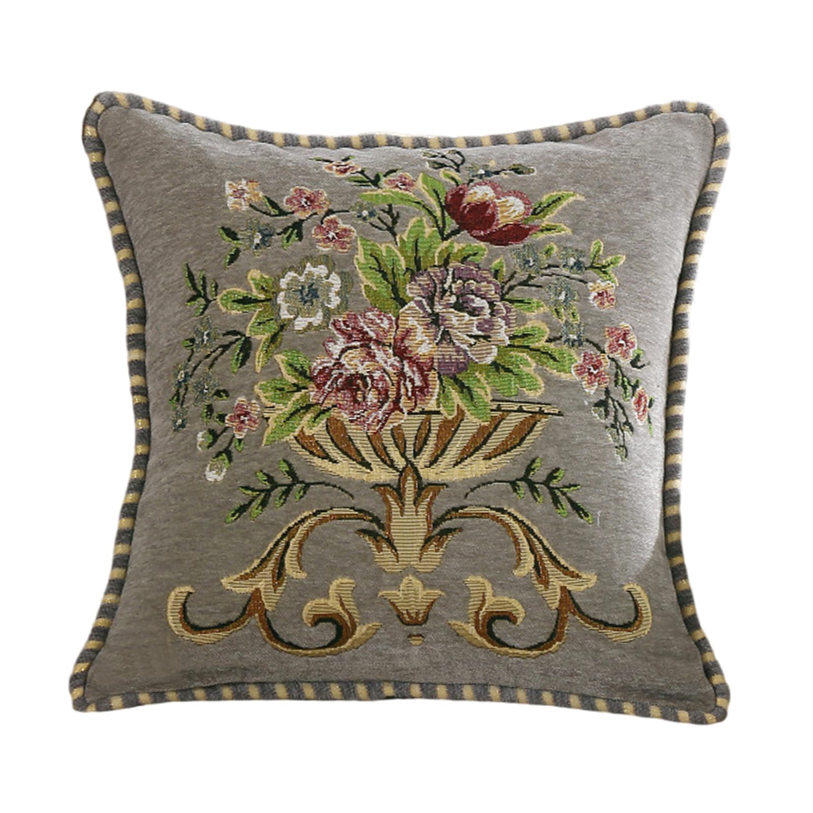 HDOYTXXM Colorful Embroidery Pillowcase Cushions Covers Soft Fabric Throw Pillow Case for Sofa and Bed Encasement Women Favorites Home Decors Throw Pillow