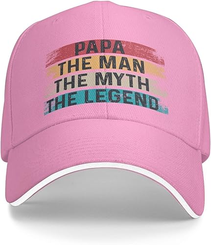 Miniatura 2 de Papa The Man The Myth The Legend Baseball Cap for Men Women Adjustable Funny Dad Hat