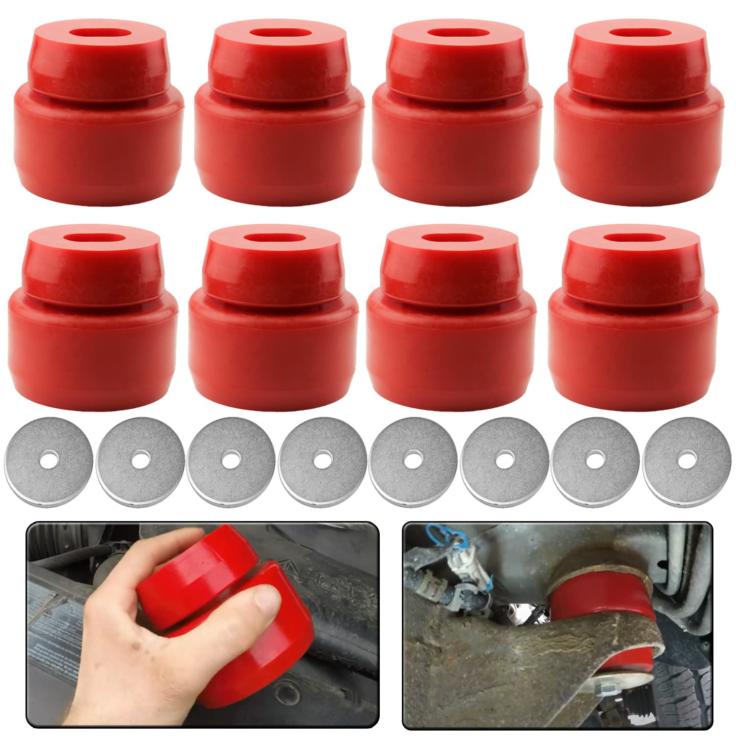 7-141 Body Cab Mount Bushing Kit Fits Chevy Silverado Sierra 1999-2014