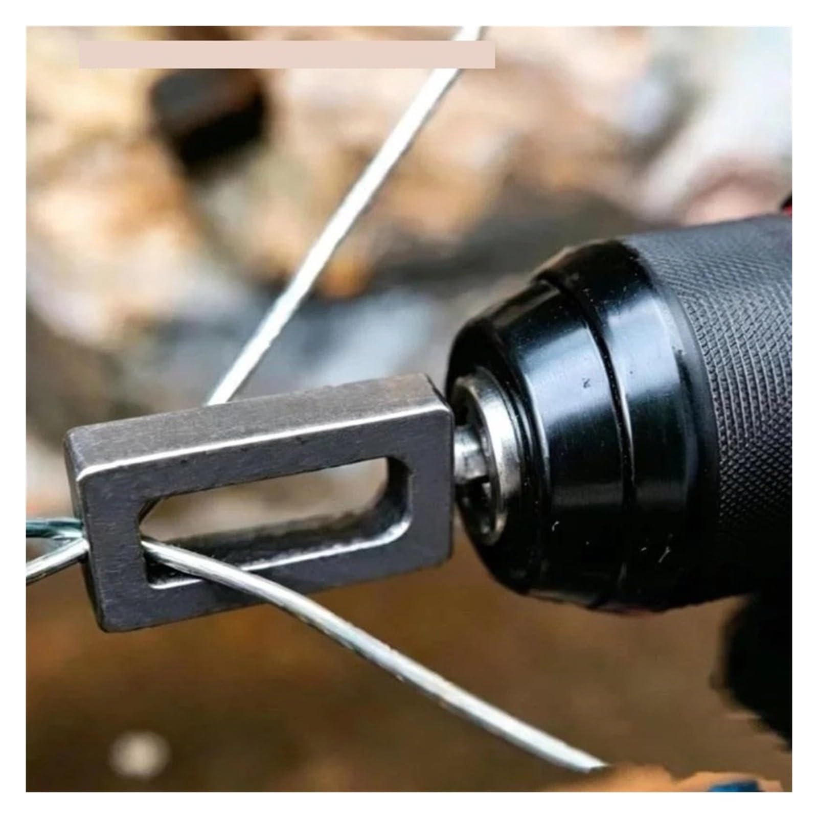 Drill Wire Twister for 9&11 Fence Tying Electric Chuck Chain Link Twist Sleeve(A2)