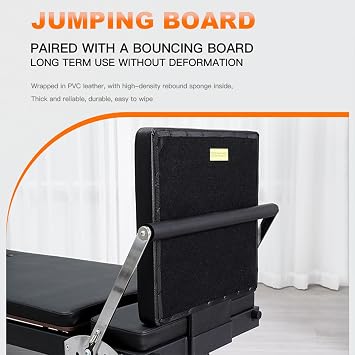 Pilates Reformer Reformer Pilates Machine For Home Use - Multi-Purpose Machine With Jump Board,Compact Design For Full Body Yoga And Pilates Workout For Women Raised Equipment