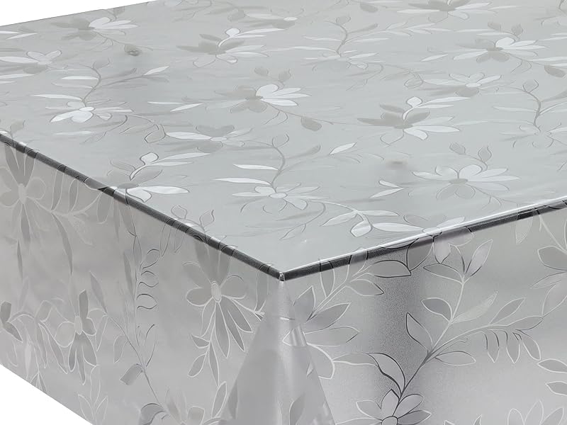 Home Direct Barna PVC Asztalterítő 140x200 cm - Téglalap Alakú Lemosható Védőterítő Konyhába, Étkezőbe, Kertbe - Vízálló Műanyag Abrosz