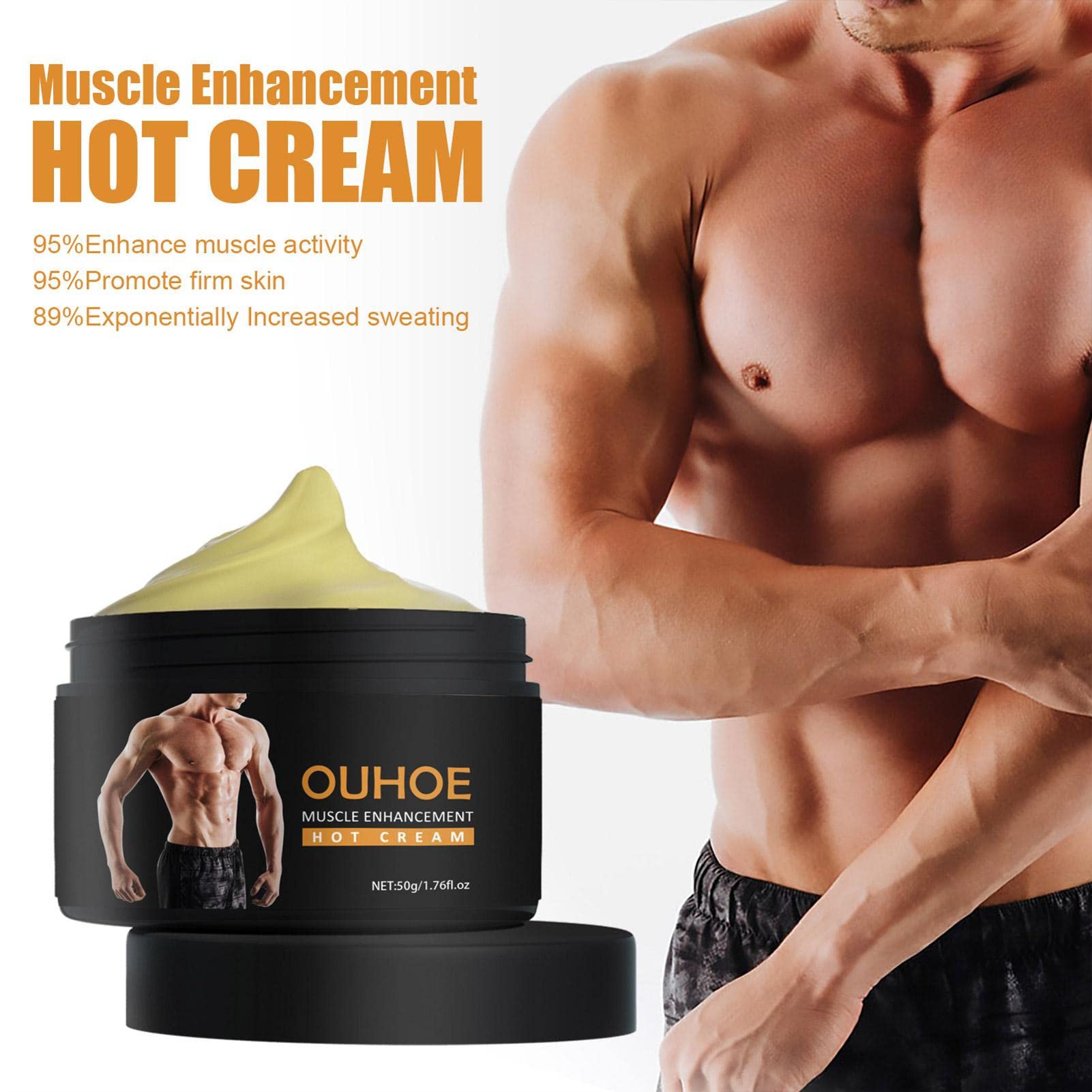 Crème Brûle-graisse Ventre Barbers Crew - Effet Chaud Anti-cellulite, 3.5 Oz, Valable Jusqu'à 12/2026