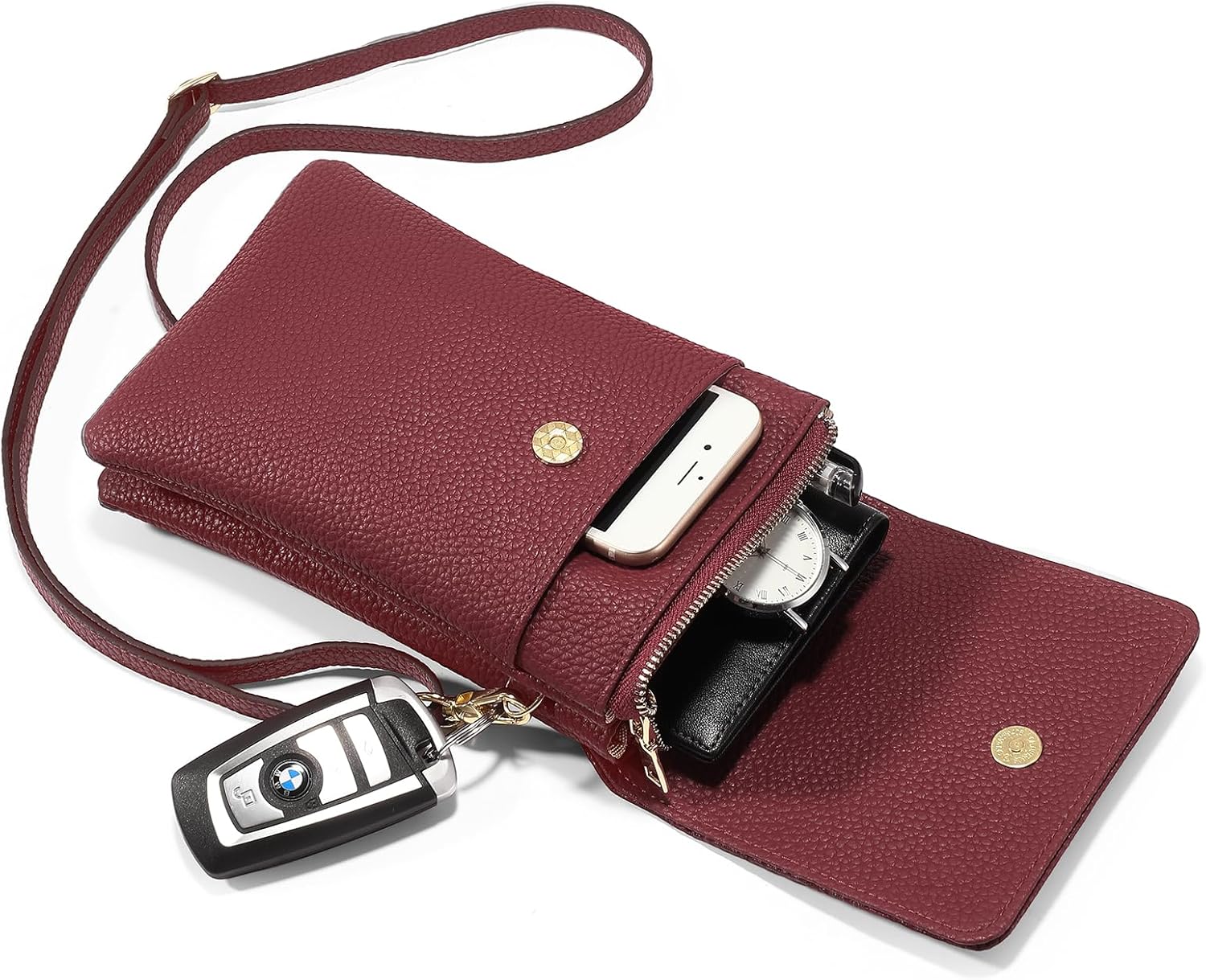 GAEKEAO Small Crossbody Bags for Women Leather Cell Phone Purse Bag Wallet with RFID Blocking Credit Card Slots - Image 7
