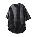 Men’s Tie Dye Oversized Short Sleeve T-Shirt Distressed Vintage Unisex Casual Tops