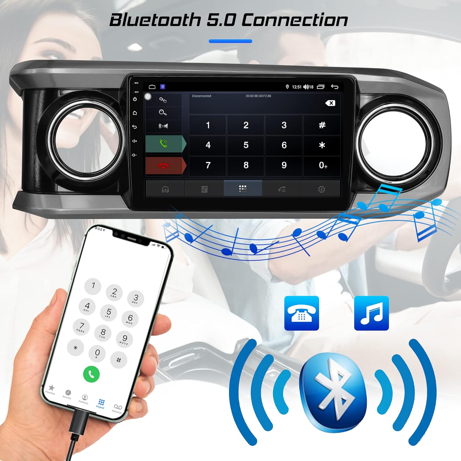 android 10 0 car radio for toyota tacoma 2016 2017 2018 2019 2020 2021 2022 stereo replacement gps navigation multimedia support wifi bluetooth carpla