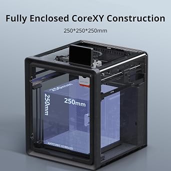 ANYCUBIC Kobra S1 3D Printer,Smart Multicolor FDM Printer, 600mm/s High Speed, Enclosed CoreXY Structure,LeviQ 3.0 Automatic Leveling,AI Monitoring for Beginners and Expert,Print Size 250*250*250mm