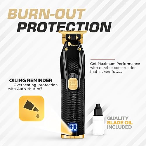 Miniatura 3 de Fagaci Cortadora de pelo para hombre, Turbo Power con corte preciso, cuchillas ajustadas de cero huecos para cortes limpios y finos