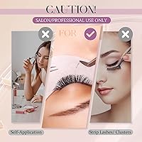 Vista 5 de FADLASH Pegamento para extensiones de pestañas, 0.5-1 segundo, seco/6-8 semanas de retención extra fuerte, pegamento para pestañas, impermeable
