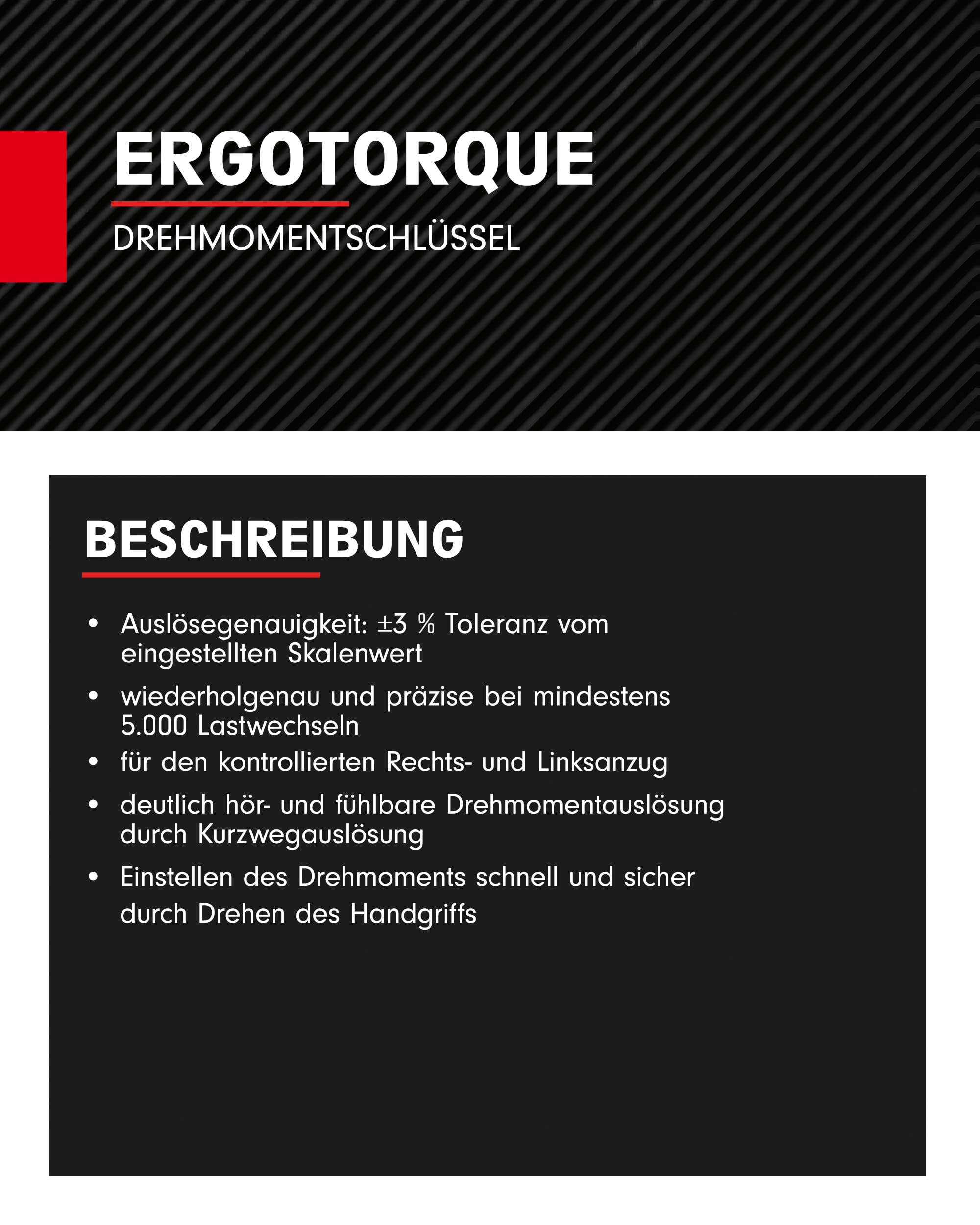 KS Tools Ratschen Drehmomentschlüssel 3/4" Drehknopf ERGOTORQUEprecision 516.1490 I 110-550 Nm I Mit Doppelskala in Nm und lbf•ft I Präzisions Schraubenschlüssel