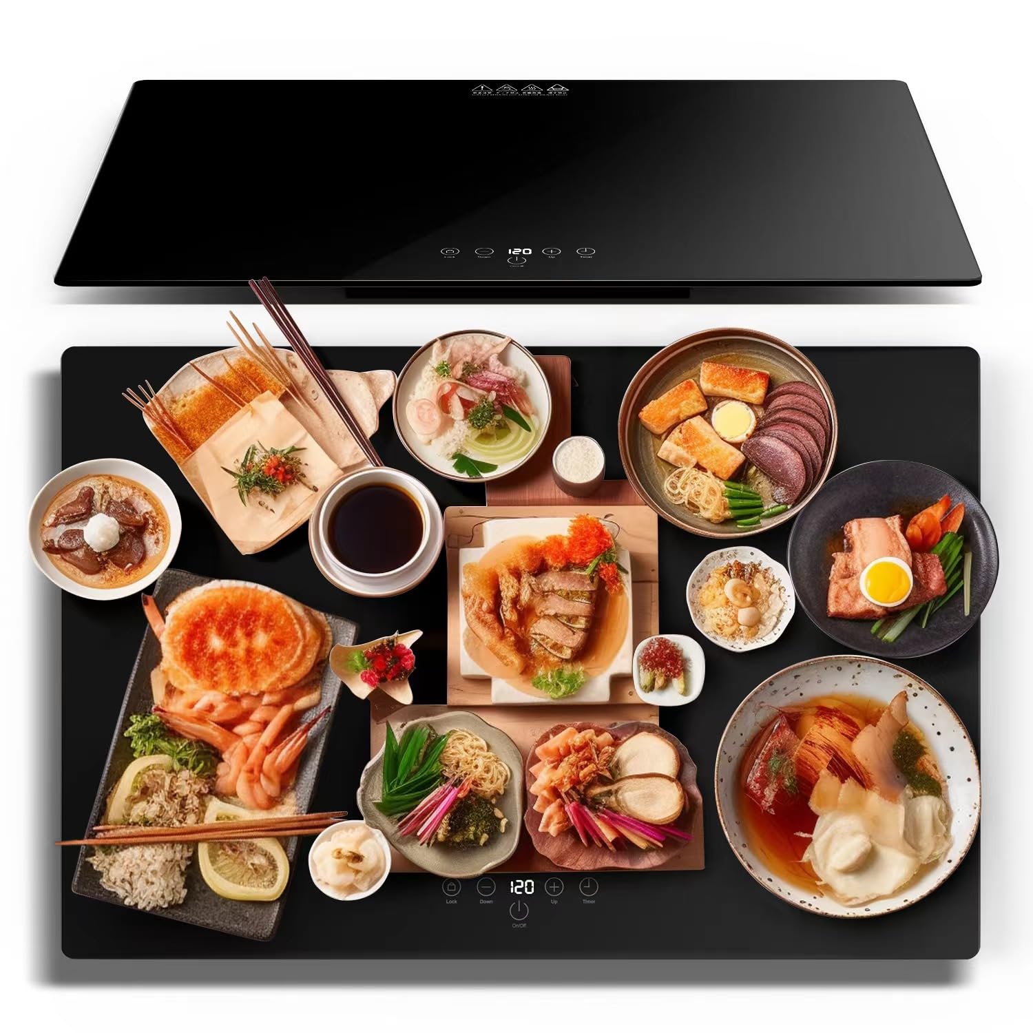 Amazon | YOSIDAWA 食品保温プレート、9段階の温度調節機能付き（温度