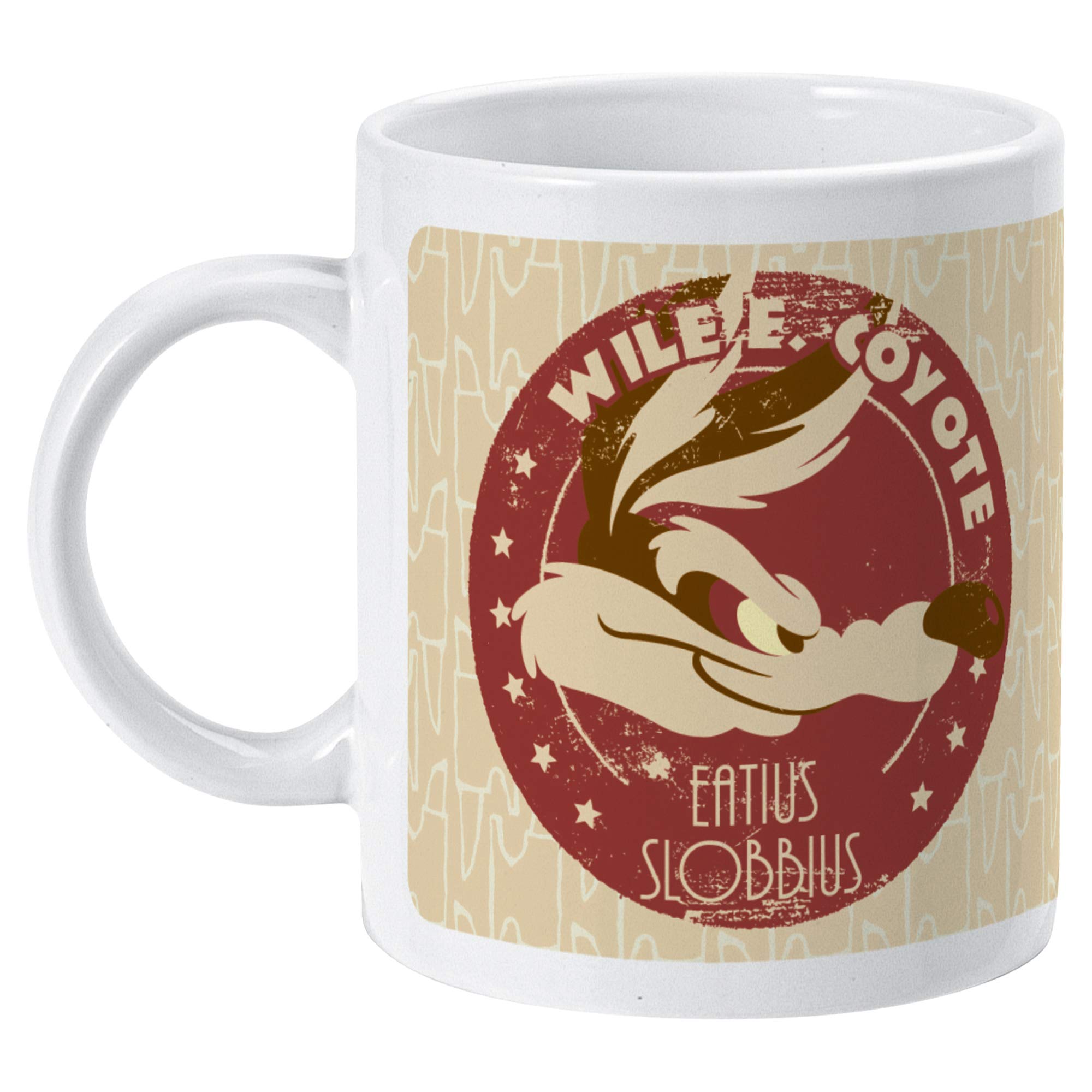 Wile E Coyote Road Runner Mug. Looney Tunes Cartoon Retro Kitchen Novelty Gift Idea for him