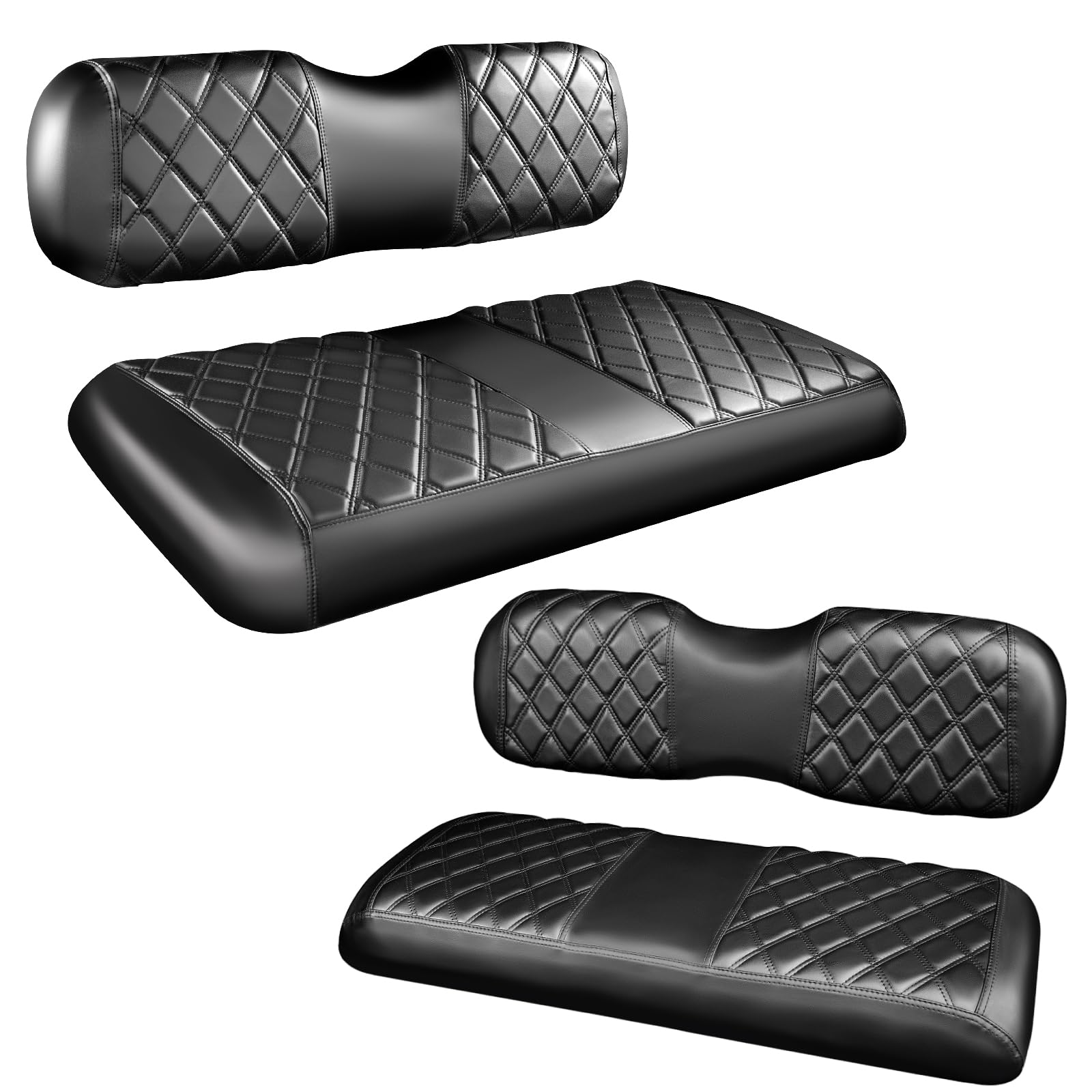 NOKINS Golf Cart Diamond Seat Covers for EZGO TXT 1994-2013