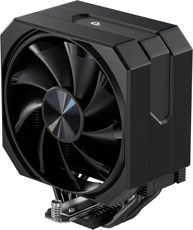 CPU Air Cooler with 4X6mm Heat Pipes,120mm Fan CPU Cooler 1650rmp,CPU Cooler AMD AM5/AM4/AM3 Series,CPU Air Cooler 6.1’’ Height Compatible with Intel LGA 1700/1851/1155/1156/2011/2066(Black)
