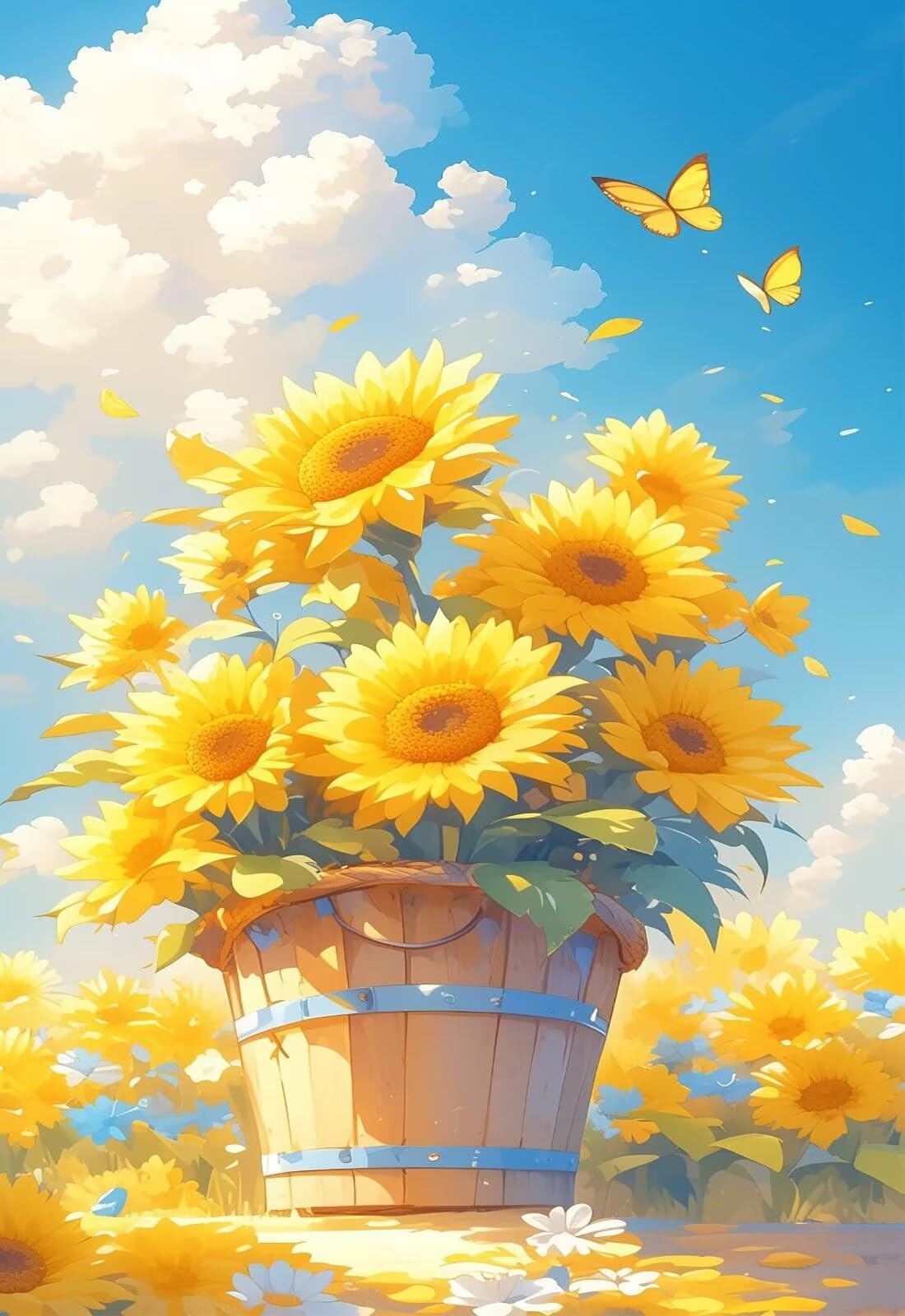 Puzzle 2000 Pezzi Farfalla Girasole Puzzle Classici, Giochi Rilassamento e Intelligence, Puzzles Impossible, Idea Regalo Uomo e Donna