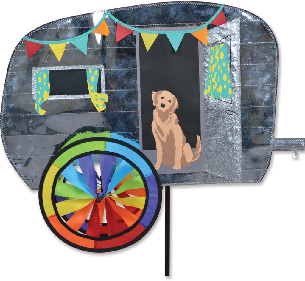 Premier Kites 22 in. Vintage Camper Trailer Wind Spinner