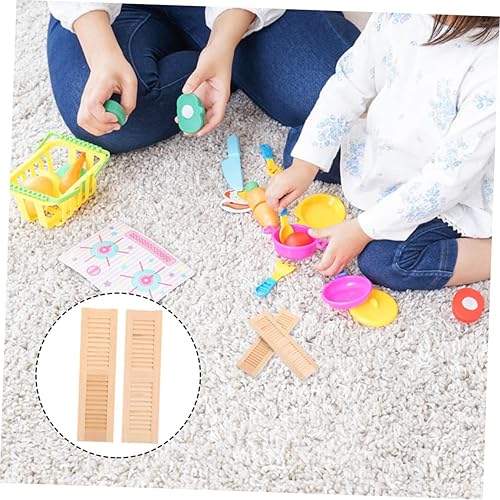 Miniatura 2 de COHEALI Mini persianas de casa de muñecas, decoración de miniture, figuras en miniatura, persianas de casa de muñecas, persianas para muebles