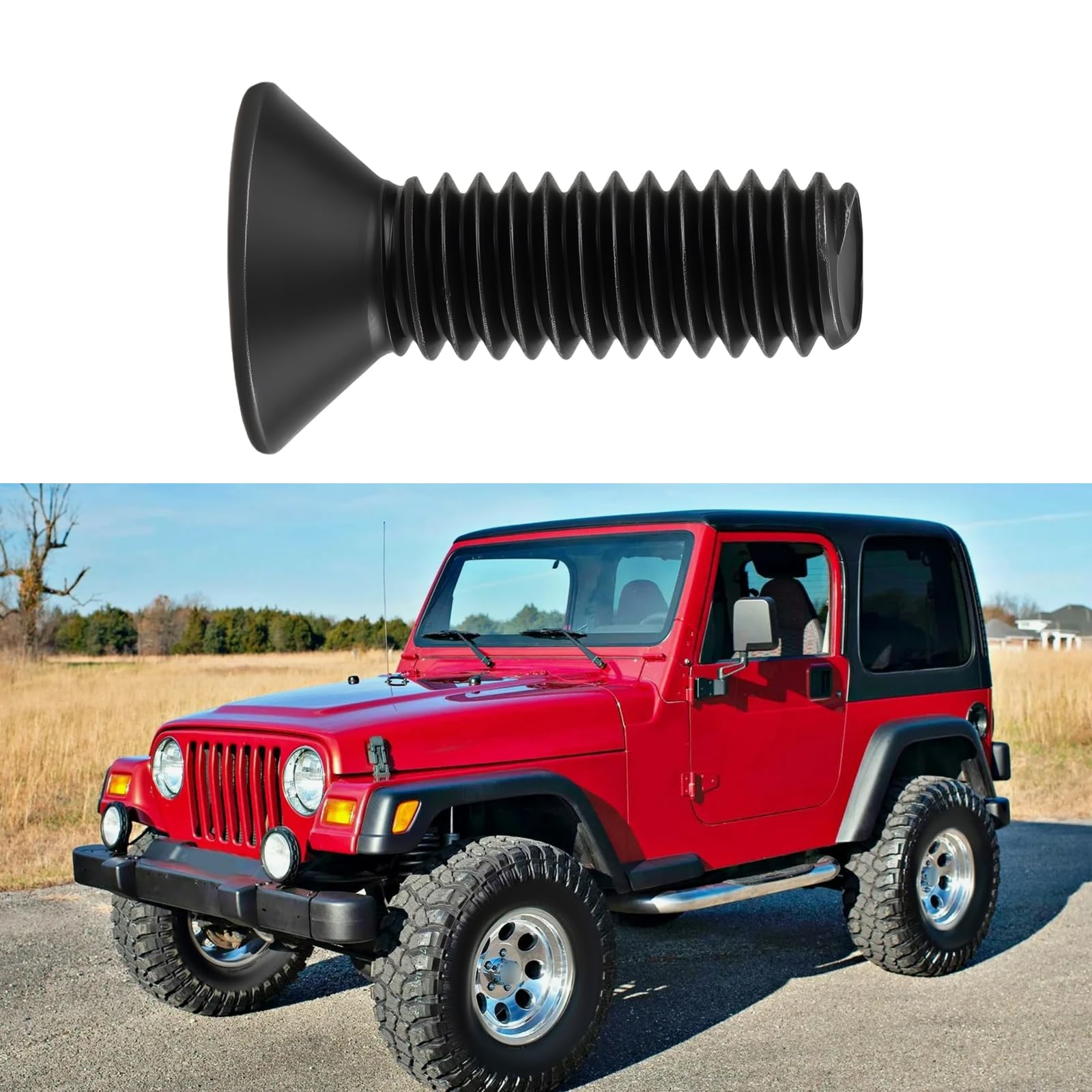 ECSiNG Kit de 20 Tornillos Torx para Bisagra de Parabrisas Y Puerta Trasera (6035757 J4004956) Compatible con Jeep Wrangler CJ7 YJ Y TJ