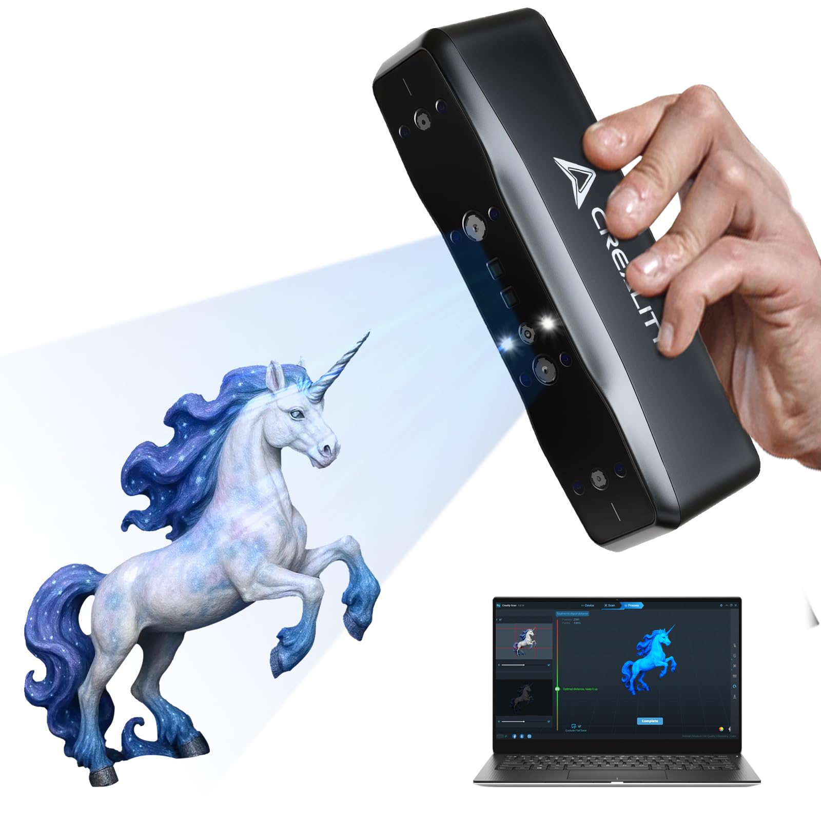 Amazon | Creality Otter Lite ベーシック 3D スキャナー 高精度 0.05