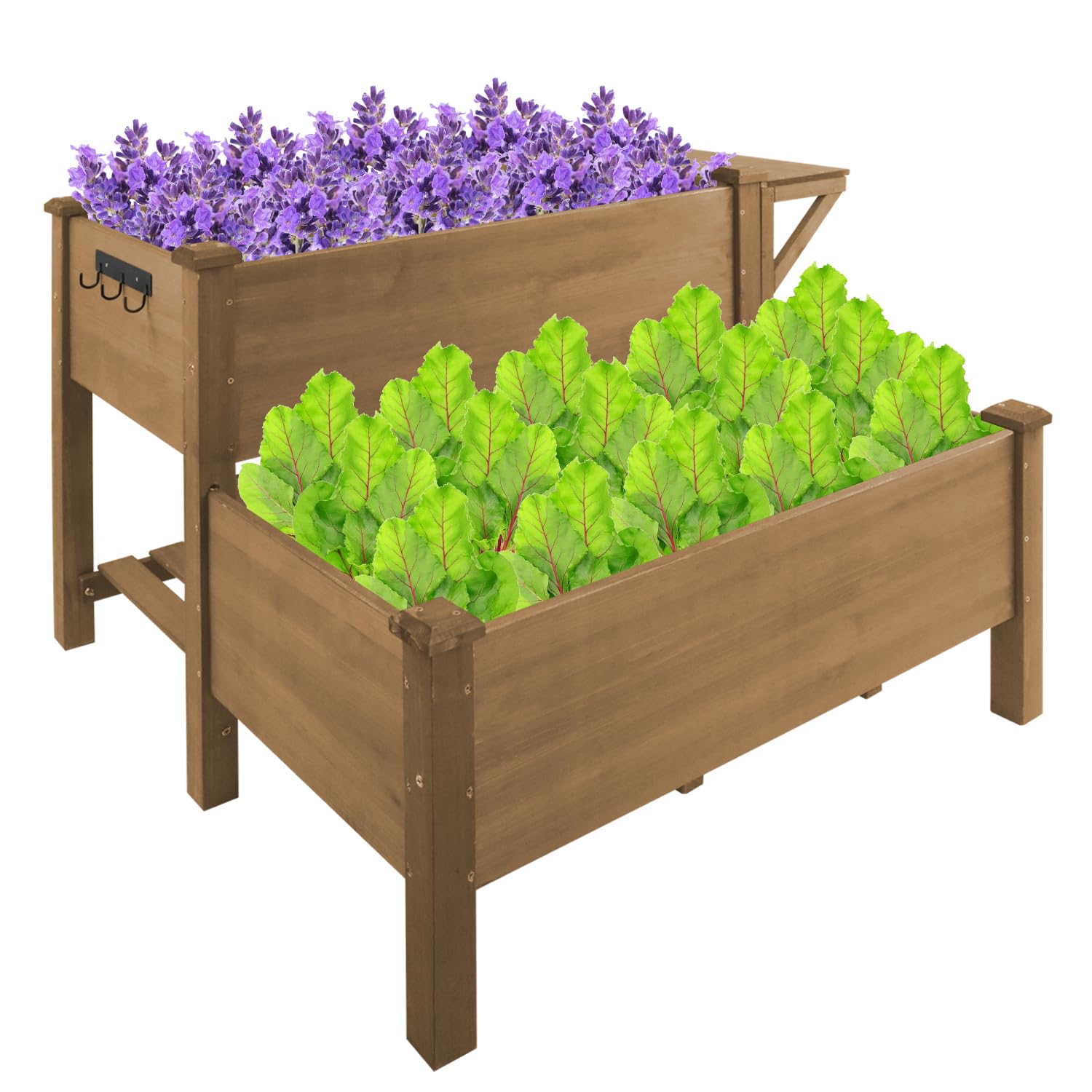 ketive 2-Tier Raised Garden Bed with Legs