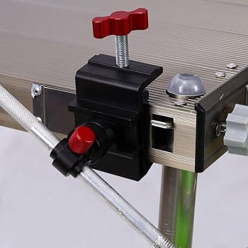 Universal Angling Equipment Bracket 360° Rotation Aluminum Alloy Fishing Mount Versatile Fishes Net Holder Clamp, Bait Tray Rack