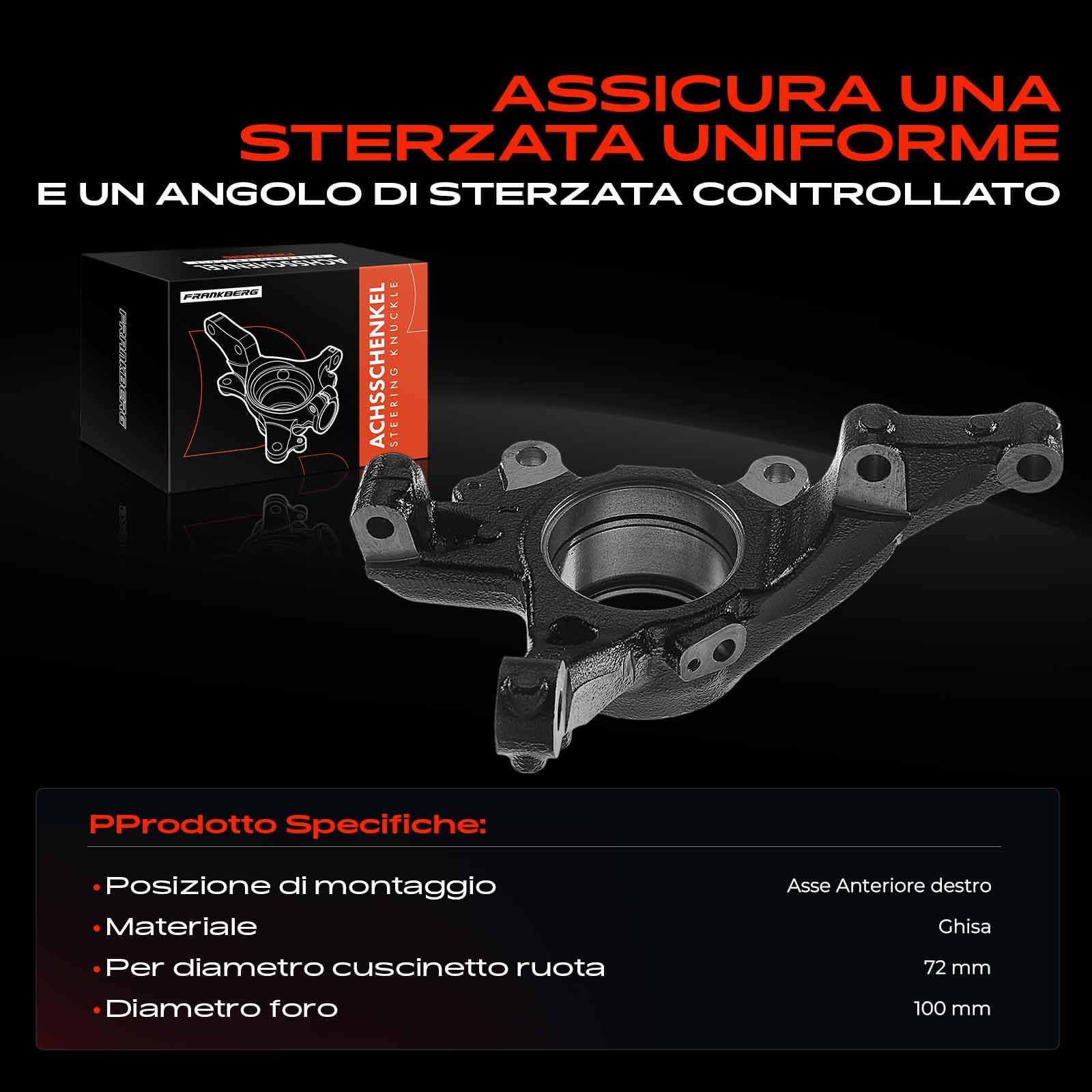 coscia asse anteriore destra Sostituzione per Punto Evo Grande Punto 199 Mito 955.2005-2020 51776377