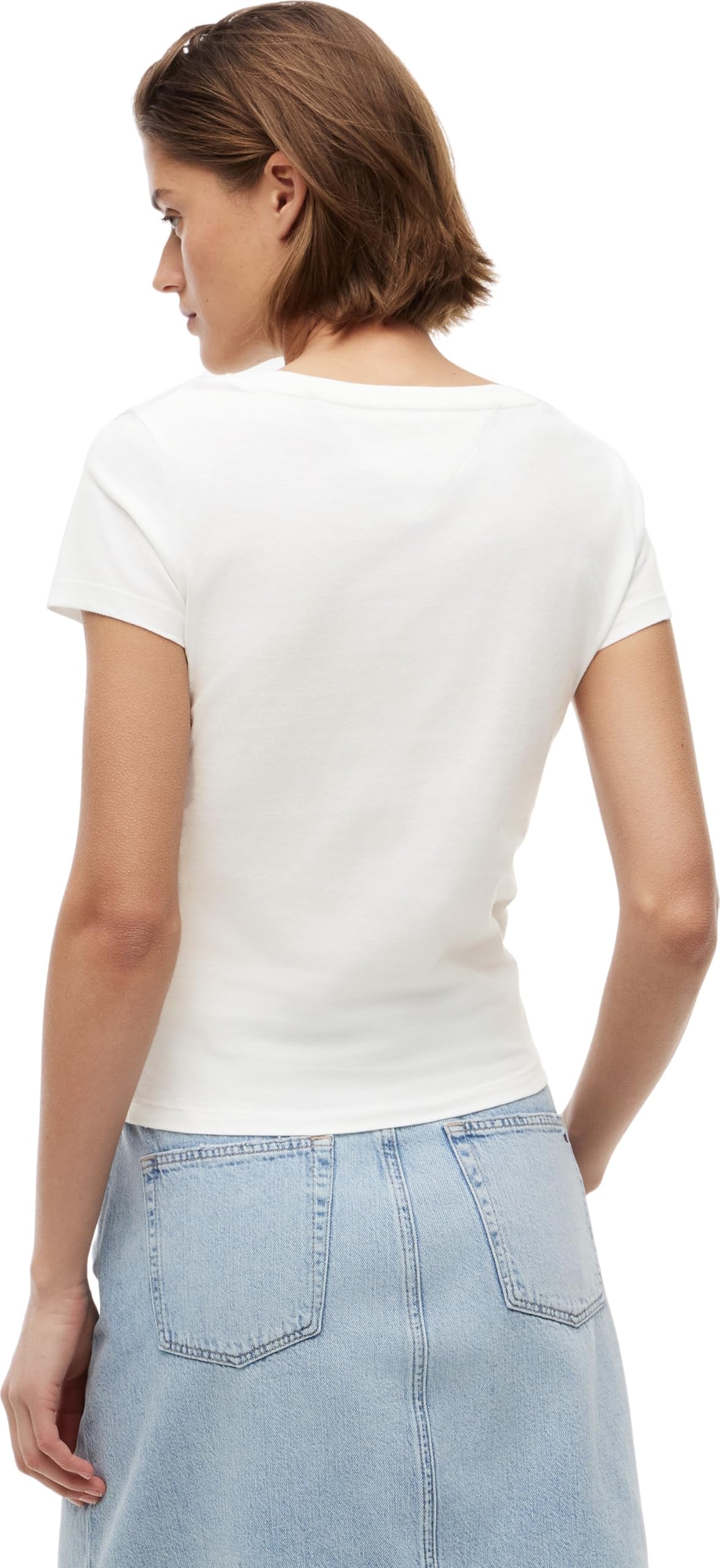 Tommy Jeans Damen 2er Pack T-Shirts Kurzarm mit V-Ausschnitt