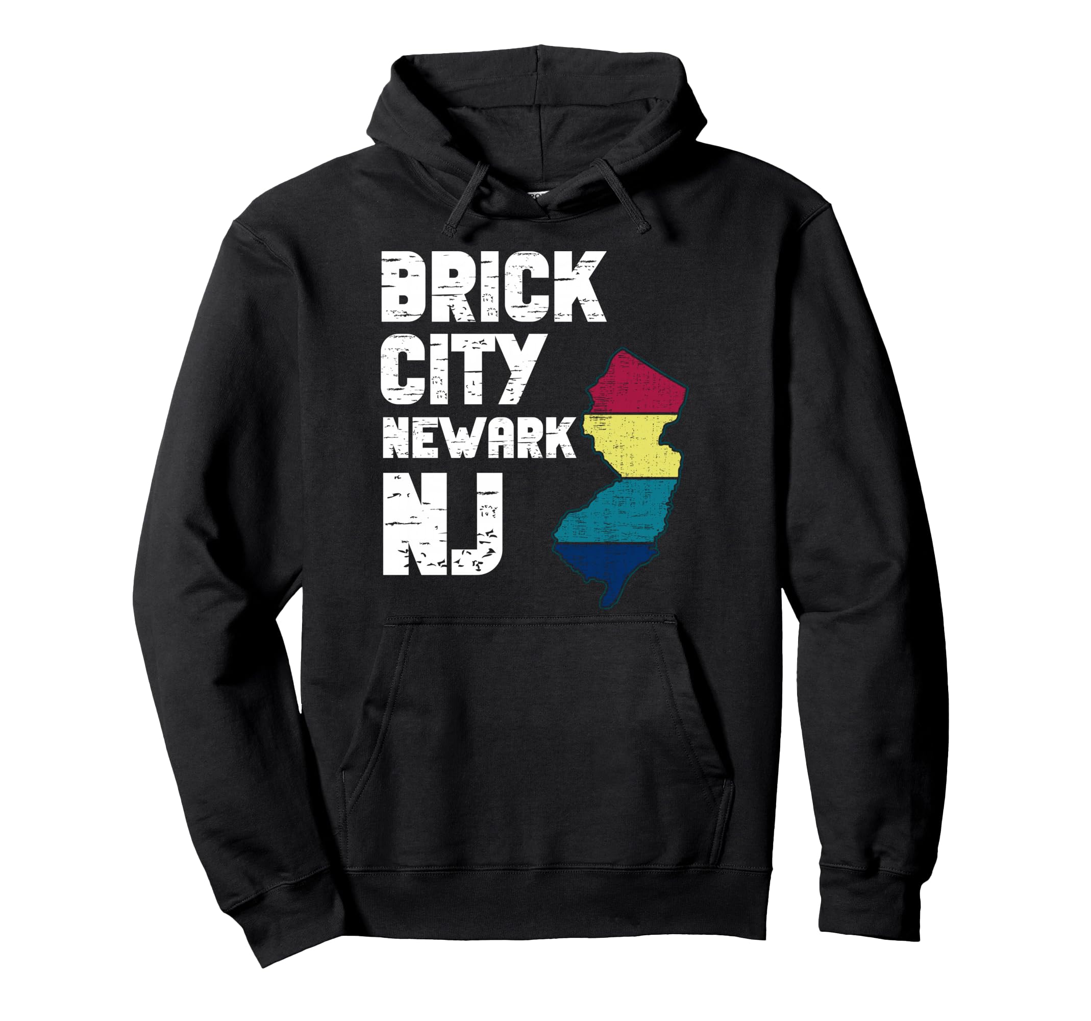Brick City Newark New Jersey Vintage NJ State Retro Design Pullover Hoodie