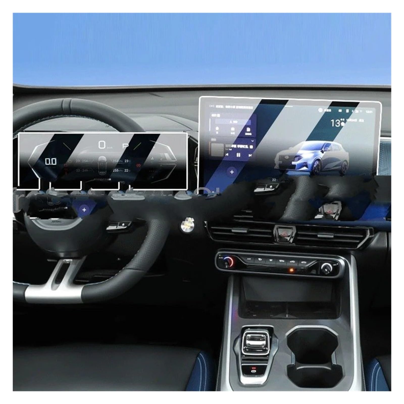 Pellicola Protettiva in Vetro temperato per Schermo Auto GAC Emzoom 2026 da 14 6 Pollici per navigatore GPS e strumentazione da 7 Pollici.