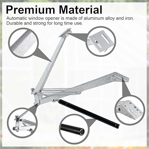 Miniatura 3 de Abridor automático de ventilación de techo, accesorios de invernadero de doble resorte, sensible al calor, automático, abridor de ventana de