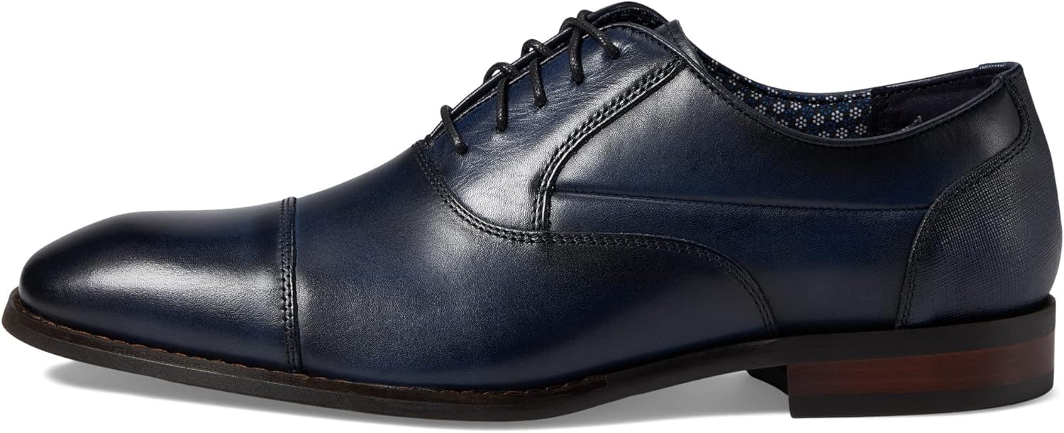 STACY ADAMS Kallum Cap Toe Oxford Navy 13 M