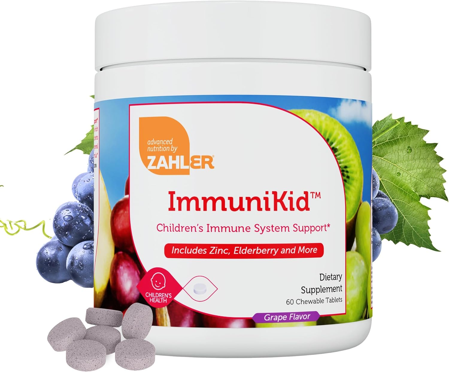 Zahler Kids Immune Support Supplement with Elderberry, Zinc
