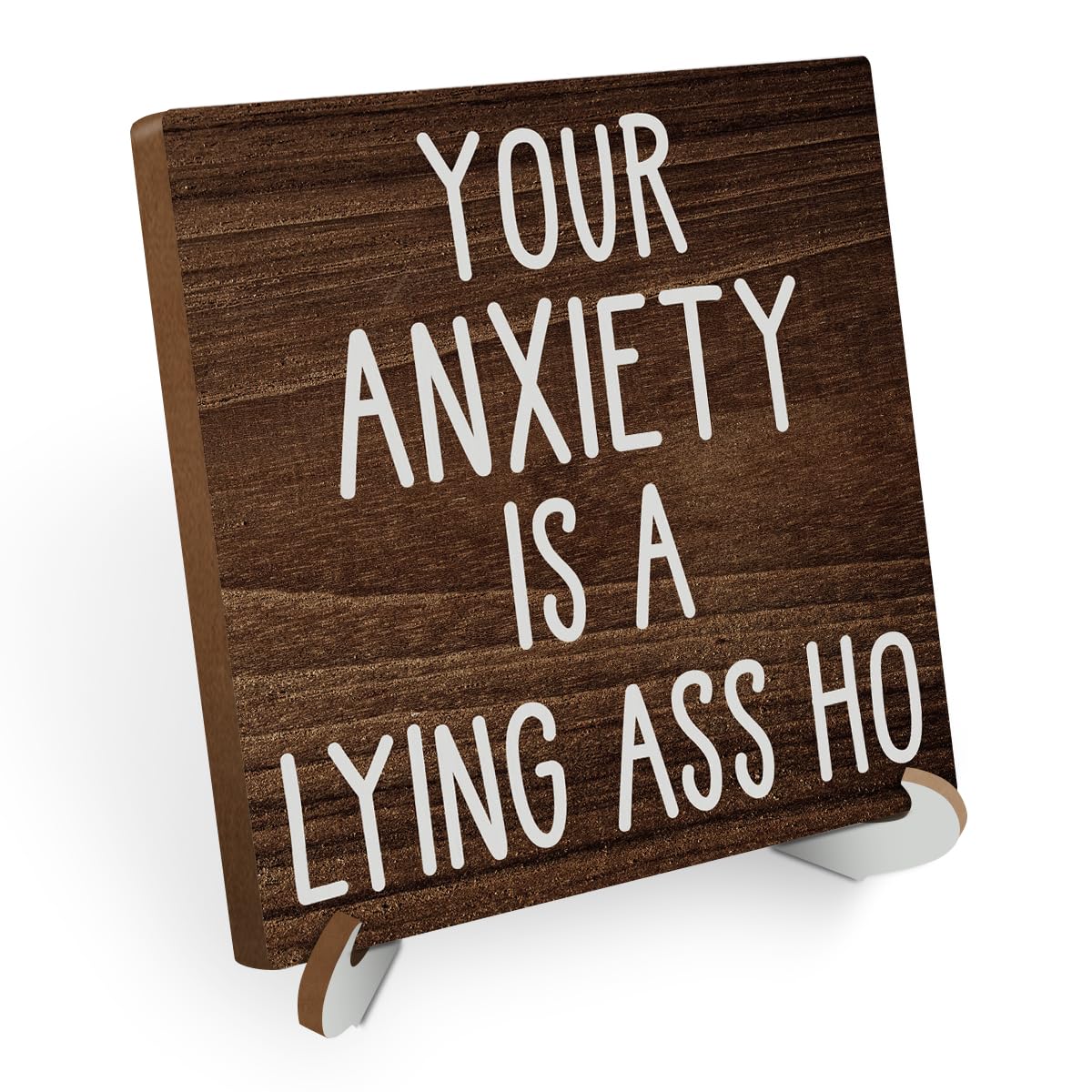 Funny Office Supplies Desk Decor Office Desk Accessories Motivational Cubicle Decor Cute Wood Sign Rustic Office Essentials for Women Human Resources Boss Coworker Friend Home Farmhouse Work Table