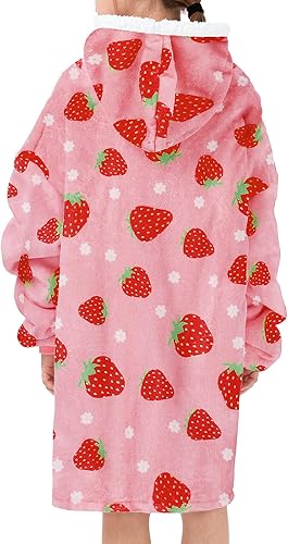 Miniatura 6 de American Trends Manta con capucha para llevar puesta, sudadera cálida de sherpa de gran tamaño, regalo para mujer