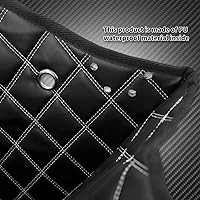 Vista 7 de Forro de alfombra para bolsa de sillín de instalación directa para motocicleta. Compatible con modelos Harley Touring Road King, Road Glide, Road