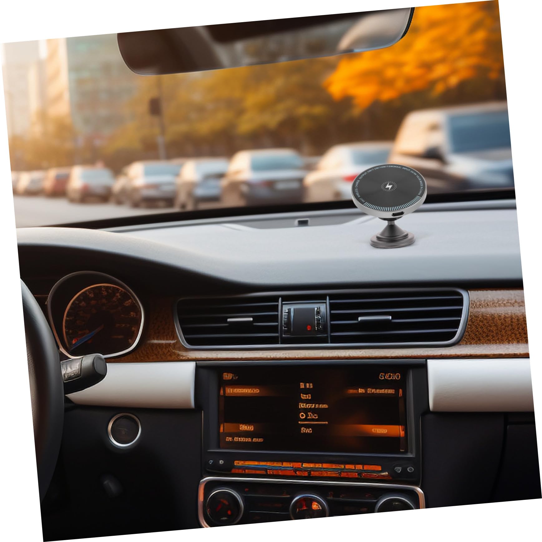 Caricatore Auto Magnetico Wireless 15w in Lega di Alluminio