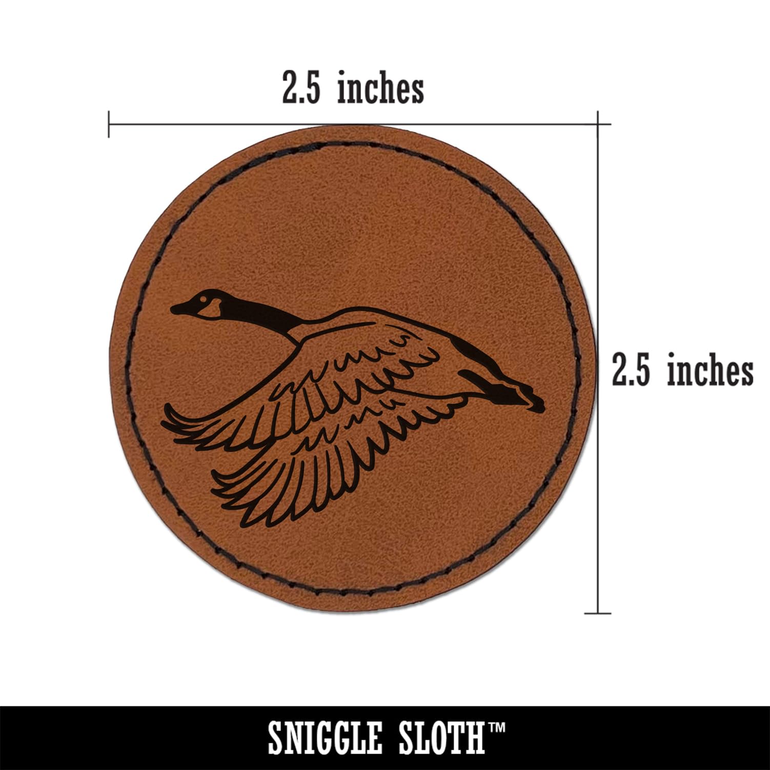 Amazon.com: Canadian Goose Canada Round Iron-On Engraved Faux